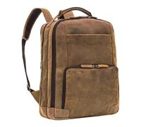 STILORD Harlow Sac à Dos Cuir Homme XL Vintage Élégant Grand Sac à Dos Ordinateur 15-17 Pouces Sac Business Travail avec Système Trolley Cuir Véritable Couleur:Colorado - Marron