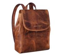 STILORD 'Hazel' Sac á Dos Femme Pratique Cuir Vintage Sac à Dos Élégant Daypack pour Ordinateur 13,3 Pouces Sac à Main City pour Shopping Cuir véritable, Couleur:kara - cognac