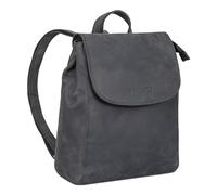STILORD 'Hazel' Sac á Dos Femme Pratique Cuir Vintage Sac à Dos Élégant Daypack pour Ordinateur 13,3 Pouces Sac à Main City pour Shopping Cuir véritable, Couleur:carbon - gris