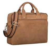 STILORD 'Hector' Grande Sacoche d'affaires Cuir Hommes | Sacoche Vintage Bandoulière pour Ordinateur Portable 15,6 Pouces | Porte-Documents Cuir XL A4 Couleur:Dijon - Marron
