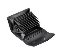 STILORD 'Holden' Porte-Cartes Cuir RFID Mini Portefeuille Hommes Cuir RFID et NFC Porte-Carte Porte-Monnaie Portefeuille Cuir Véritable, Couleur:Noir