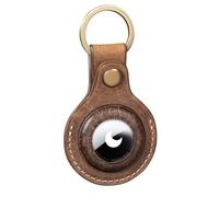 STILORD 'Horus' Porte Clef Airtag Cuir - Premium Étuis de Protection - Case Cover Holder - Résistante aux Rayures pour Airtags - Cuir Véritable pour un Look Élégant, Couleur:marron moyen