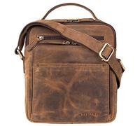 STILORD 'Ivan' Sac à Main Mode pour Hommes en Cuir Premium Messenger Bag Sac à bandoulière en Cuir véritable Sac à bandoulière, Couleur:Colorado - Marron