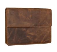 STILORD 'Jackie' Porte Document Cuir A4 Portfolio Pochette Professionnel Document Cuir 13.3 Pouces Organiseur Conférencier Homme Porte Bloc Dossier, Couleur:seppia - marron