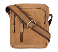 STILORD 'Jamie' Sac en Cuir pour Homme - Parfait pour Voyages & Quotidien - Petit Sac Messenger Vintage pour iPad 9,7 Pouces - Sac à Bandoulière Moderne pour Hommes, Couleur:Dijon - Marron