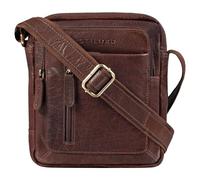 STILORD 'Jamie' Sac en Cuir pour Homme - Parfait pour Voyages & Quotidien - Petit Sac Messenger Vintage pour iPad 9,7 Pouces - Sac à Bandoulière Moderne pour Hommes, Couleur:maraska - Marron foncé