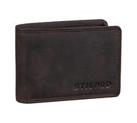 STILORD 'Jay' Petit Porte Monnaie Homme RFID en Cuir Vintage Porte Carte Blocage NFC Mini Pochette Portefeuille Bourse Élégant Cuir Véritable, Couleur:Marron - foncé