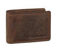 STILORD 'Jay' Petit Porte Monnaie Homme RFID en Cuir Vintage Porte Carte Blocage NFC Mini Pochette Portefeuille Bourse Élégant Cuir Véritable, Couleur:Marron Moyen