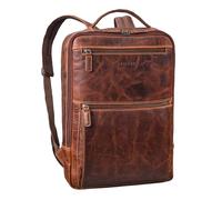 STILORD Jayce Sac à Dos en Cuir pour Ordinateur Portable 17 Pouces - Grand Business Backpack - Parfait pour Le Travail, l’Université et Les Voyages - Cuir Véritable Couleur:Salerno - Marron
