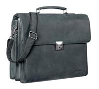 STILORD Johann Mallette Professionnelle en Cuir Serviette Classique Sac d'affaires à Bandoulière Business Rétro Vintage Porte-Documents Couleur:Antracite