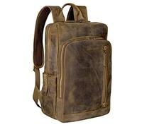 STILORD Johnson Sac à Dos d'affaires Cuir pour Hommes Vintage Backpack pour MacBook 13,3 Pouces Sac pour Ordinateur Portable Cuir Véritable Couleur:Marron Moyen