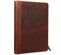 STILORD 'Julius' Vintage Porte-Documents en Cuir Marron Pochette à Documents DIN A4 Retro Design Business en Cuir, Couleur:Kara - Cognac