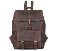 STILORD 'Kacey' Sac à Dos Vintage Femme Cuir pour Ordinateur Portable 13,3 Pouces Casual Backpack idéal comme Sac Travail Sac Universitaire Cartable, Couleur:zamora - marron