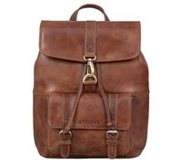 STILORD 'Kacey' Sac à Dos Vintage Femme Cuir pour Ordinateur Portable 13,3 Pouces Casual Backpack idéal comme Sac Travail Sac Universitaire Cartable, Couleur:napoli - marron