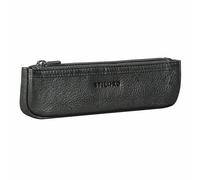 STILORD "Kane Vintage Trousse Cuir Stylo Petit Noir avec Fermeture Éclair - Petite Trousse en Cuir Véritable Vintage Étui compacte pour Le Bureau et l’université