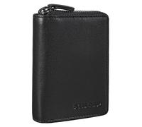 STILORD 'Kelsie' Pochette Porte Clef Cuir 3-en-1 Porte-clés Mini Porte-Monnaie et Porte-Cartes en Cuir Vintage, Couleur:Noir