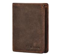 STILORD 'Knox' Grand Portefeuille pour Homme en Cuir Véritable - Porte-Cartes avec Protection RFID pour 8 Cartes - Porte-Monnaie Homme Étui Bourse en Cuir Vintage, Couleur:Kreta - Brun