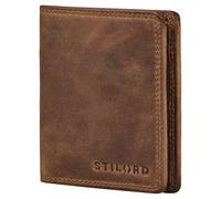 STILORD 'Knox' Grand Portefeuille pour Homme en Cuir Véritable - Porte-Cartes avec Protection RFID pour 8 Cartes - Porte-Monnaie Homme Étui Bourse en Cuir Vintage, Couleur:Marron Moyen