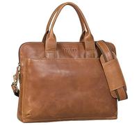 STILORD 'Lancelot' Sacoche Ordinateur Portable 13 Pouces Cuir pour Hommes et Femmes - Sac Travail Emboîtable, Couleur:Mocca - Marron foncé
