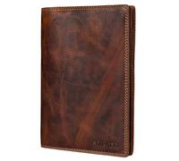 STILORD 'Larin' Étui pour Documents de Véhicule en Cuir Étui Housse de Documents Cuir Véritable Multifonction Portefeuilles pour Cartes & Certificat avec Protection RFID, Couleur:Salerno - Marron