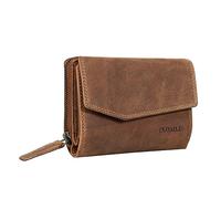 STILORD 'Lark' Portefeuille Femme Cuir Vintage Porte-Monnaie Grande Pochette Porte Carte pour Dames en Cuir Véritable, Couleur:Bergamo - Marron