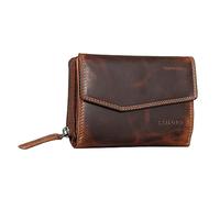 STILORD 'Lark' Portefeuille Femme Cuir Vintage Porte-Monnaie Grande Pochette Porte Carte pour Dames en Cuir Véritable, Couleur:Salerno - Marron