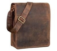 STILORD 'Lars' Vintage Sac Besace pour Hommes Sac Bandoulière Cuir pour Macbook 13,3 Pouces Documents DIN A4 Sac Messager Sac à l'Épaule, Couleur:Calais - Marron