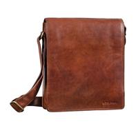 STILORD 'Lars' Vintage Sac Besace pour Hommes Sac Bandoulière Cuir pour Macbook 13,3 Pouces Documents DIN A4 Sac Messager Sac à l'Épaule, Couleur:maraska - Marron