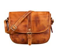 STILORD 'Leni' Sac à Bandoulière cuir pour Dames Petit Sac à Main pour Femme Sacoche Vintage Petite Besace Sac à l'Épaule Sorties Soirées Shopping, Couleur:larino - marron