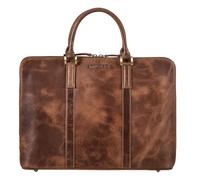 STILORD "Leonora Sac a Main Femme Cuir Porte Documents A4 Mallette - Sacoche Ordinateur 15,6-16 Pouces avec Pieds de Support Cartable pour Travail & Université Couleur:napoli-marron