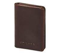 STILORD 'Levent' Porte Carte en Cuir Véritable Mini Etui Carte élégant Portefeuille Cuir Protection RFID Femme Homme Porte Monnaie Slim Wallet Card Holder Pochette Carte, Couleur:Sonora - Cognac