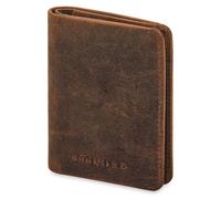 STILORD 'Levent' Porte Carte en Cuir Véritable Mini Etui Carte élégant Portefeuille Cuir Protection RFID Femme Homme Porte Monnaie Slim Wallet Card Holder Pochette Carte, Couleur:Avani - Marron