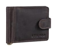 STILORD Lino Portefeuille Homme avec Pince à Billets Cuir Pochette RFID Porte-Monnaie avec Protection NFC Étui Bourse Porte Carte de Crédit en Cuir Véritable Couleur:Noir