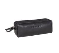 STILORD Linus Trousse en Cuir Plumier Vintage Pochette pour Crayons Étui Stylos Porte-Plume Scolaire Hommes et Femmes Couleur:Noir