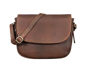 STILORD 'Loreen' Besace Femme Cuir Souple Sac à Main Petit Sac à Bandoulière pour Femmes Handbag Sac de Soirée Élégant sac de Fête en Cuir Vintage Véritable, Couleur:havanna - marron