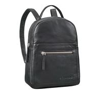 STILORD 'Luisa' Petit Sac a dos Cuir Petit Sac a Main Femmes Shopping Backpack Daypack Retro Cuir Véritable Sacs à Main Portés Dos Femme Sac à Dos Retro, Couleur:noir