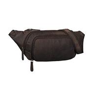 STILORD 'Luke' Sac Banane Cuir Vintage Unisexe pour Homme Dame Sac de Ceinture pour Voyage Festival Sport Poche Ventrale en véritable Cuir de Buffle, Couleur:Marron - foncé pâle