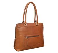 STILORD 'Lydia' Cartable Bandoulière Femme Vintage Sac à Main d'affaires Sac Business Porte Document pour Ordinateur Portable 13,3 Pouces en Cuir Véritable, Couleur:Texas - Marron
