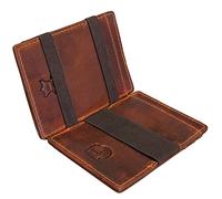 STILORD 'Mago' Portefeuille pour Homme en Cuir véritable avec Porte-Monnaie étui pour Carte de Crédit Protection RFID Petit Portefeuille au Look Vintage, Couleur:Salerno - Marron