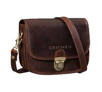 STILORD "Maribel Mini Sac Bandoulière Femme Cuir Petit Sac a Main Femmes Bandoulieres Besace Sacs Portés Épaule Clutch avec Sangle Amovible Chic et Élégant Couleur:kara - cognac