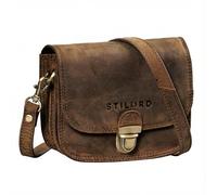 STILORD "Maribel Mini Sac Bandoulière Femme Cuir Petit Sac a Main Femmes Bandoulieres Besace Sacs Portés Épaule Clutch avec Sangle Amovible Chic et Élégant Couleur:marron moyen