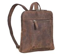 STILORD 'Marlene' Sac à Dos Cuir Femme Élégant et Moderne - Sac à Main de Ville Vintage - Daypack en Cuir Véritable, Couleur:zamora - marron