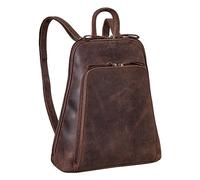 STILORD 'Martha' Sac à Dos en Cuir pour Femmes Vintage | Daypack Élégant et Moderne pour Ville, Sorties, Shopping et Travail | Sac à Dos Anti-Vol en Cuir Véritable, Couleur:montero - marron