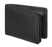 STILORD "Matteo Portefeuille Homme Cuir Mini élégante Porte Monnaie Cuir Petit Moderne Portefeuille avec Porte Monnaie Portefeuille RFID NFC Blocage Leather Wallet Couleur:Noir