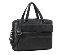 STILORD Matthew Sac Porte Document Professionnel Cuir Véritable A4 - Grand Pochette Ordinateur 15,6-16 Pouces - comme Elegant Sac de Travail Femme & Homme ;Couleur:Noir