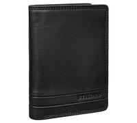 STILORD 'Matthis' Portefeuille Verticale Homme Cuir Porte Monnaie avec Protection RFID Classique Bourse Porte Cartes de Crédit Pochette Cuir Véritable, Couleur:Noir