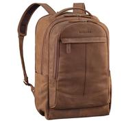 STILORD Maxim Grand Sac à Dos Homme Cuir Sac a Dos Ordi Portable 17-19 Pouces Backpack Antivol XL Sac Travail Sac a Dos Voyage Femme Cuir Véritable Couleur:Tan - Marron - Scuro