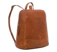 STILORD 'Maxime' Petit Sac à Dos en Cuir pour Femmes et Hommes Vintage Backpack Anti-Vol pour Les Étudiants en City Trip Daypack en Cuir véritable, Couleur:Texas - Marron