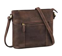 STILORD 'Medina' Élégant Sac Cuir Femme Bandouliere Moyenne Sacoche Femme Bandoulière Vintage Sac à Main Pochette pour la Fête et le Guotidien Sac Besace Cuir Véritable, Couleur:marron - moscato