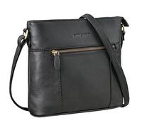 STILORD 'Medina' Élégant Sac Cuir Femme Bandouliere Moyenne Sacoche Femme Bandoulière Vintage Sac à Main Pochette pour la Fête et le Guotidien Sac Besace Cuir Véritable, Couleur:noir